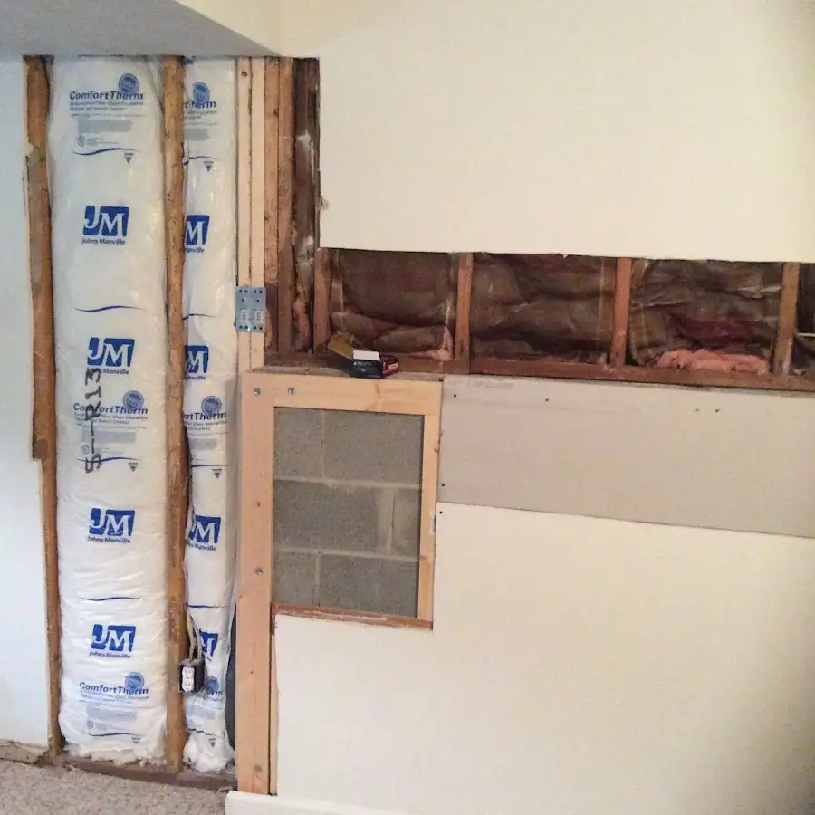 Wall insulation replacement during Structural Drying in Dripping Springs